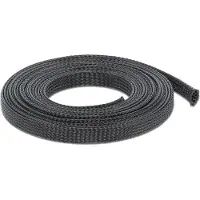 DeLOCK 18902 - Geflechtschlauch, dehnbar, 10 m x 12 mm, schwarz