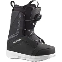 Salomon Snowboard - Snowboard-Boots - Project Boa Black/Black/White - Kindergröße 20.5 - schwarz