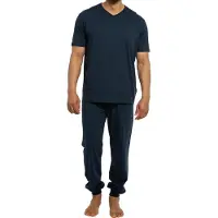 Ammann Organic Cotton Schlafanzug - T-Shirt mit Hose lang mit Bündchen