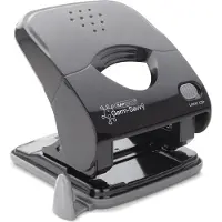 Rapesco X5-40ps ECO Less Effort 2-fach Locher, mit antibakteriellem Schutz Germ-Savvy (schwarz)