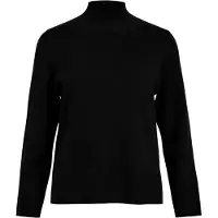 Object High Neck Pullover Schwarz L