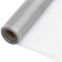 vidaXL Fliegengitter Aluminium 112x2000 cm Silbern