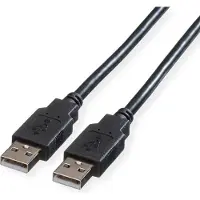 Roline USB 2.0 Kabel, Typ A-A, schwarz, 3 m