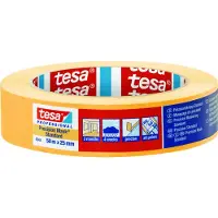 TESA PRECISION STANDARD 04344-00003-00 Crepebånd Malertape Gul (L x B) 50 m x 25 mm 1 stk