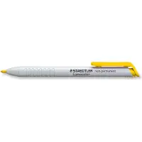 Staedtler Lumocolor 768, Gelb, Rundspitze, Weiß, Gelb, Medium, 3 mm, Glas, Hartplatte, Leder, Metall, Papier, Kunststoff, Stein