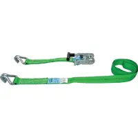 Dolezych Zurrgurt DIN EN 12195-2 Länge 4 m Breite 35 mm mit DoRapid-Druckratsche + Profilhaken LC U 2000 daN