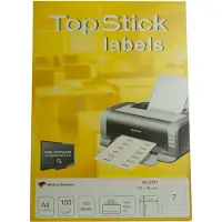 Topstick TOP STICK Ordnerrcken-Etiketten, 192 x 38 mm, weiá