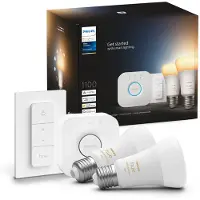 Philips Hue – 2 x E27 Smarte Lampen – 8W – White Ambiance – Dimmbare LED mit Schalter