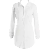 Hanro Weißes Nachthemd Cotton Deluxe