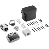 DJI Mini 4 Pro Fly More Combo (RC 2), 4 Rotoren, 48 MP, 3840 x 2160 Pixel, 16 m/s, 2590 mAh, Schwarz, Weiß