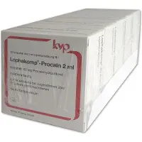 Lophakomp Procain 2 ml Injektionslösung 50x2