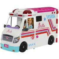 Barbie 2-in-1 Krankenwagen Spielset (mit Licht & Geräuschen)