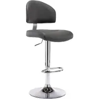 vidaXL Barhocker Grau Kunstleder