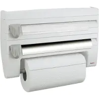 Metaltex Küchenrollenhalter, Folienhalter, "ROLL'N , mit 2 fortschrittlichen Schiebern