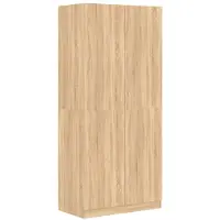 vidaXL Kleiderschrank Sonoma-Eiche 90x52x200 cm Holzwerkstoff