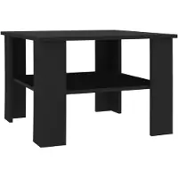 vidaXL Couchtisch Schwarz 60x60x42 cm Holzwerkstoff