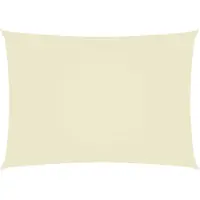 vidaXL Sonnensegel Oxford-Gewebe Rechteckig 3,5x5 m Creme