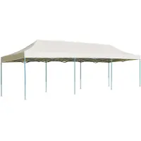 vidaXL Faltzelt Pop-Up Partyzelt 3 x 9 m Creme