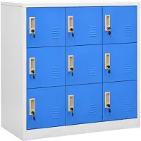 vidaXL Mikaela With 9 lockers