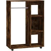 vidaXL Kleiderschrank Räuchereiche 80x40x110 cm Holzwerkstoff