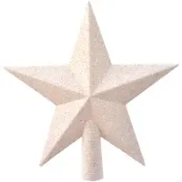 Décoris Weihnachtsbaum Sternspitze cremig unzerbrechlich 20 cm