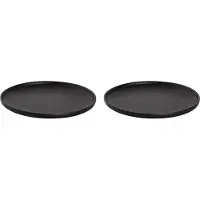Maastricht porselein Maastricht Porzellan Teller Universe 26 cm Schwarz Porzellan 2 Stück