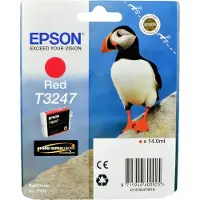 Epson T3247 Red, Standardertrag, Rot, Tinte auf Pigmentbasis, 14 ml, 1 Stück(e), Einzelpackung