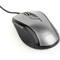 Gembird Maus OPT 6 Tasten silber/schwarz