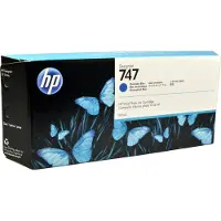 HP 747 Chromatisches Blau DesignJet Tintenpatrone, 300 ml, DesignJet Z9 Druckerserie, Thermal Inkjet, Chromatisches Blau, P2V85A, Business, Singapur