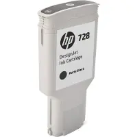 HP 728 Mattschwarz DesignJet Druckerpatrone, 300 ml, DesignJet T730 Drucker, DesignJet T830 Multifunktionsdrucker, Thermal Inkjet, Schwarz, Singapur, 283 mm, 41 mm