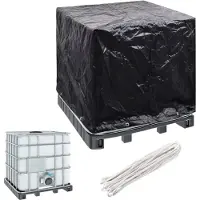 vidaXL Abdeckung für IBC-Tank 8 Ösen 116x100x120 cm