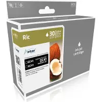 Astar AS46141, Hohe (XL-) Ausbeute, Schwarz, Tinte auf Pigmentbasis, 58 ml, 3750 Seiten, Multipack