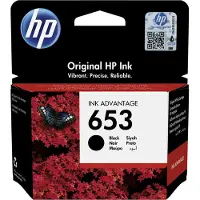 HP 653 Schwarz Original Advantage-Druckerpatrone, Standardertrag, Schwarz, Tinte auf Pigmentbasis, 6 ml, 1 Stück(e), 360 Seiten