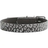 Hunter Halsband Convenience Reflect L (60), grau Leopardenmuster
