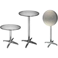 Hi Haushalt Robust Stand Tisch - Aluminium - Ø 60 X H 115 CM