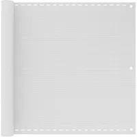 vidaXL Balkonsichtschutz HDPE 90x600 cm weiß