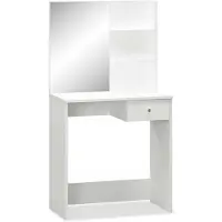 vidaXL Schminktisch Holzwerkstoff 75x40x141 cm Weiß