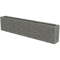 vidaXL Gabionen-hochbeet Aus Verzinktem Stahl 450x50x100 Cm