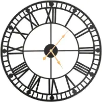 vidaXL Wanduhr Vintage mit Quarzwerk Metall 60 cm XXL