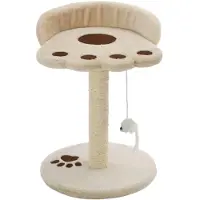 vidaXL Katzen-Kratzbaum Sisal 40 cm Beige und Braun
