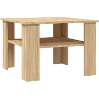 vidaXL Couchtisch Sonoma-Eiche 60x60x42 cm Holzwerkstoff