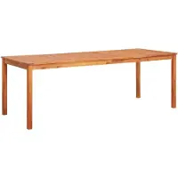 vidaXL Gartentisch 215x90x74 cm Akazie Massivholz
