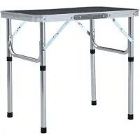 vidaXL Klappbarer Campingtisch Aus Aluminium 60x45 Cm