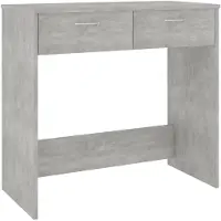 Möbelando Schreibtisch "Jeggeleben" aus Spanplatte in Betongrau. Abmessungen (L/B/H) 80x40x75 cm