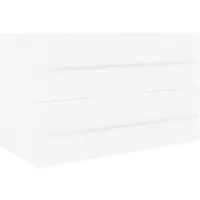 vidaXL Waschbeckenunterschrank Weiß 80x38,5x48 cm Holzwerkstoff