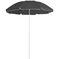 vidaXL Sonnenschirm mit Stahlmast Anthrazit 180 cm