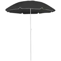 vidaXL Sonnenschirm mit Stahlmast Anthrazit 180 cm