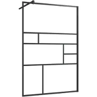 vidaXL Duschwand für Begehbare Dusche mit Klarem ESG Glas 115x195 cm