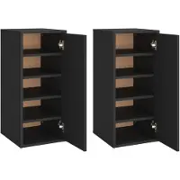 vidaXL Dior 2x shoe cabinet with door
