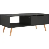vidaXL Couchtisch Grau 100x49,5x43 cm Holzwerkstoff